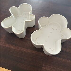 Ceramic Gingerbread Man Bowls